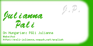 julianna pali business card